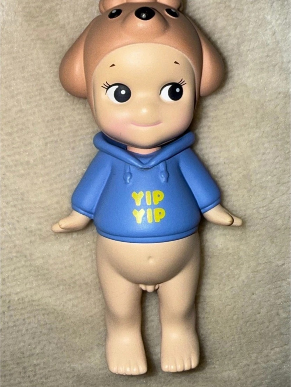 Sonny Angel Toy Poodle - Dog Time Series Figure, Blue Hoodie
